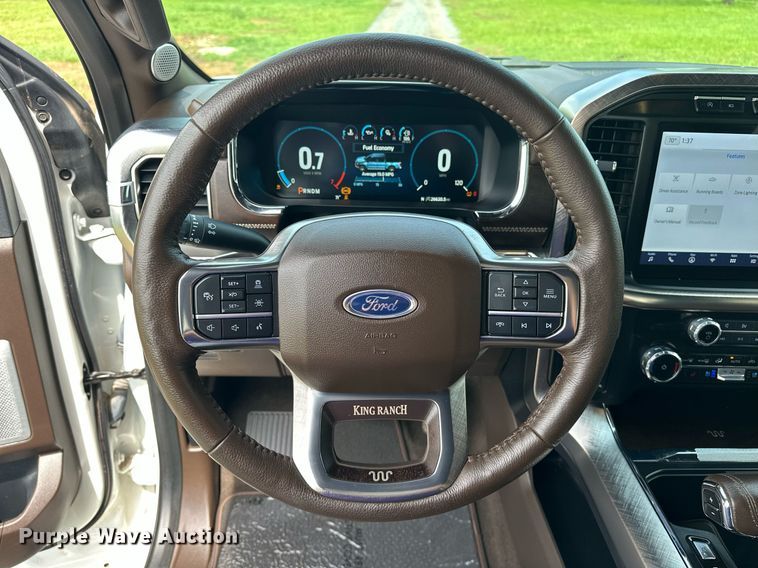 image for item EJ8686 2023 Ford F150 SuperCrew King Ranch pickup truck