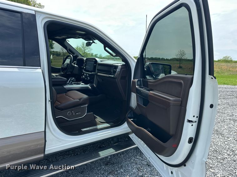 image for item EJ8686 2023 Ford F150 SuperCrew King Ranch pickup truck