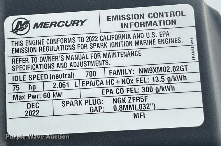 image for item EJ8688 2023 Tracker Pro Team 175 boat