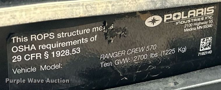 image for item EJ8690 2023 Polaris Ranger SP 570  utility vehicle