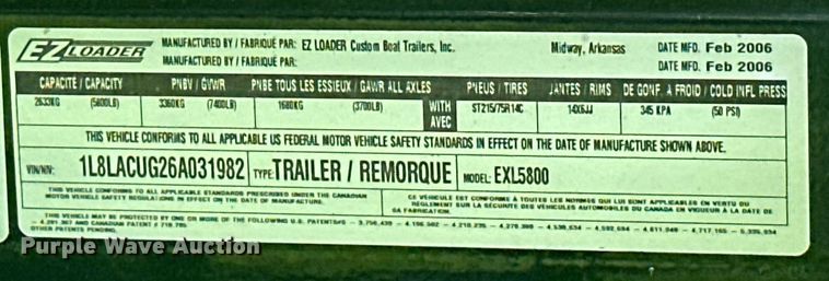 image for item EJ8691 2006 Glastron DX235 boat