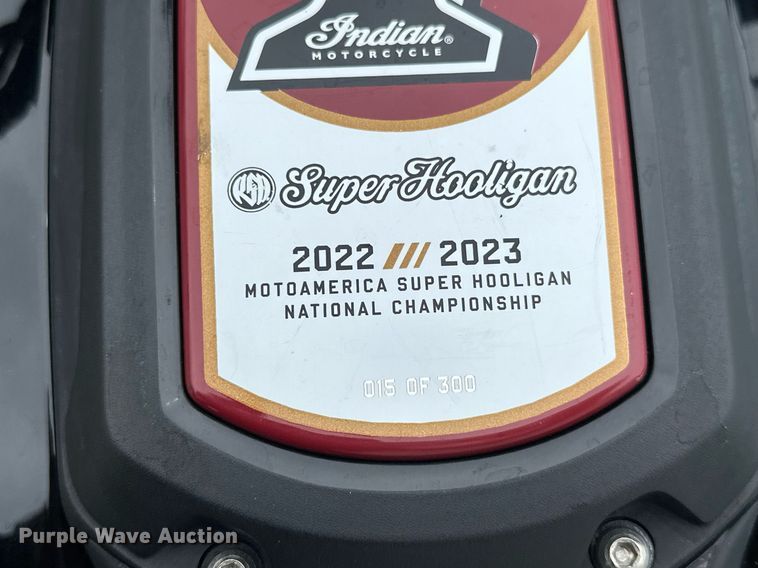 image for item EJ8692 2024 Indian Motorcycle Co. FTR x RSD Super Hooligan motorcycle