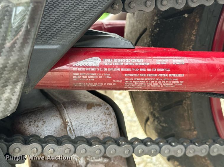 image for item EJ8692 2024 Indian Motorcycle Co. FTR x RSD Super Hooligan motorcycle