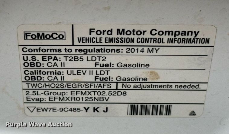 image for item EJ8700 2014 Ford Transit Connect van