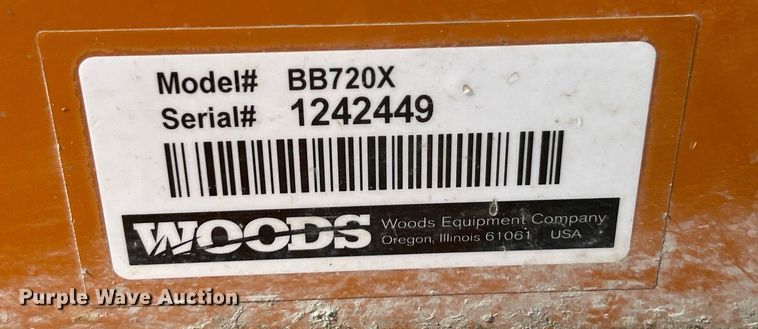 image for item EK2925 Woods BB720X rotary mower