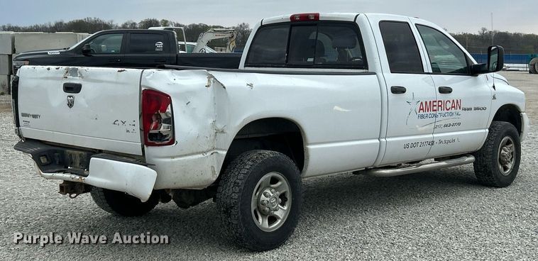 image for item EK2934 2005 Dodge Ram 3500 Quad Cab pickup truck