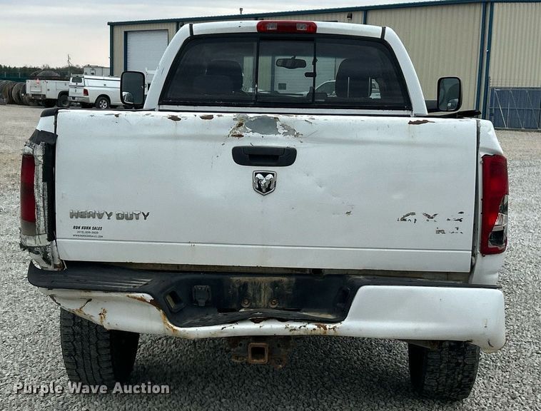image for item EK2934 2005 Dodge Ram 3500 Quad Cab pickup truck