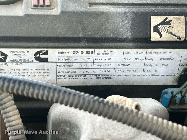 image for item EK2939 2006 Dodge Ram 3500 Quad Cab pickup truck