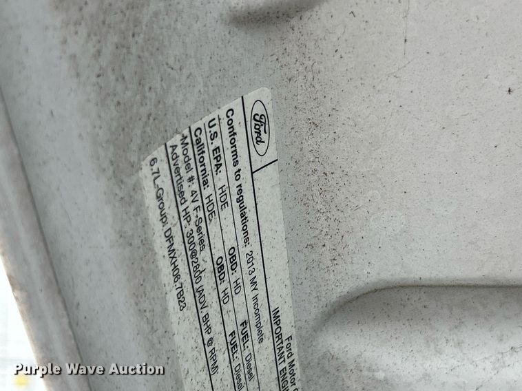 image for item EK2945 2013 Ford F450 Super Duty XL flatbed truck