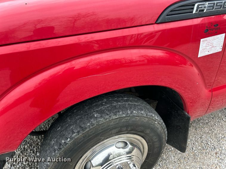 image for item EK2947 2013 Ford F350 Super Duty XL flatbed pickup truck