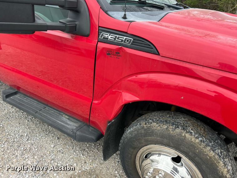 image for item EK2947 2013 Ford F350 Super Duty XL flatbed pickup truck