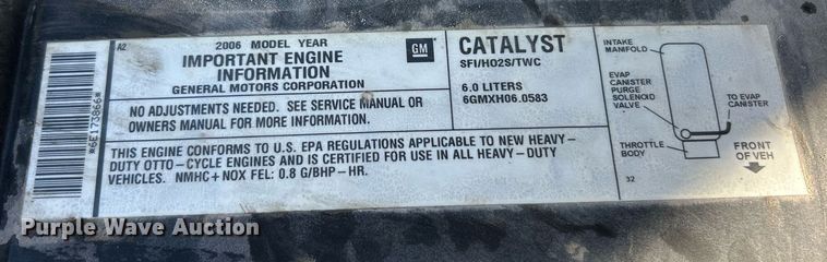 image for item EK2960 2006 Chevrolet Silverado 2500HD pickup truck