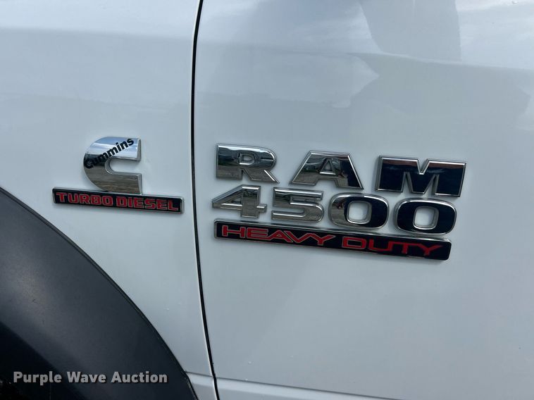 image for item EK2975 2018 Dodge Ram 4500 Crew Cab flatbed truck