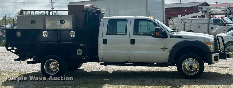 image for item EK2978 2012 Ford F550 Super Duty Crew Cab flatbed truck