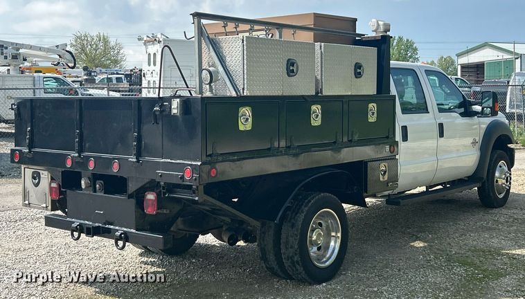 image for item EK2978 2012 Ford F550 Super Duty Crew Cab flatbed truck