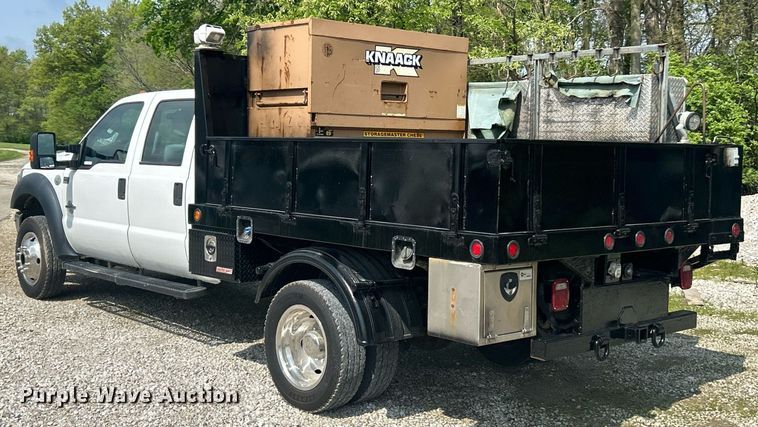 image for item EK2978 2012 Ford F550 Super Duty Crew Cab flatbed truck