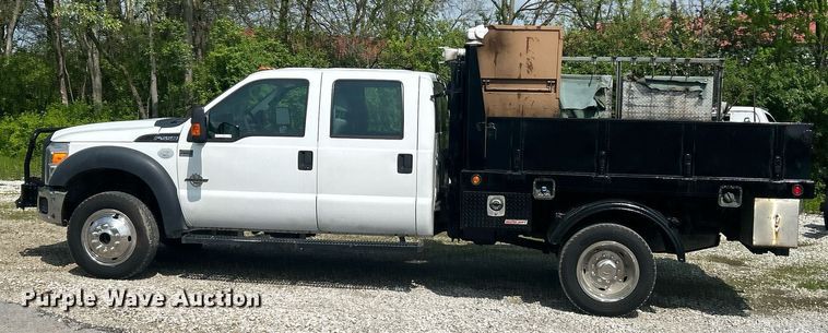image for item EK2978 2012 Ford F550 Super Duty Crew Cab flatbed truck