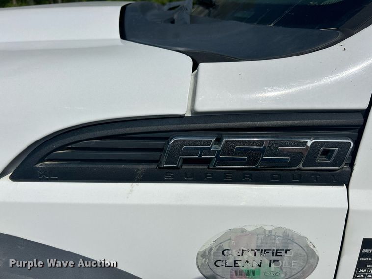 image for item EK2978 2012 Ford F550 Super Duty Crew Cab flatbed truck