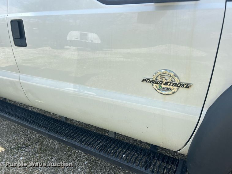 image for item EK2978 2012 Ford F550 Super Duty Crew Cab flatbed truck