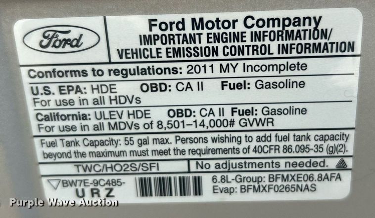 image for item EK2980 2011 Ford E350 Super Duty shuttle bus