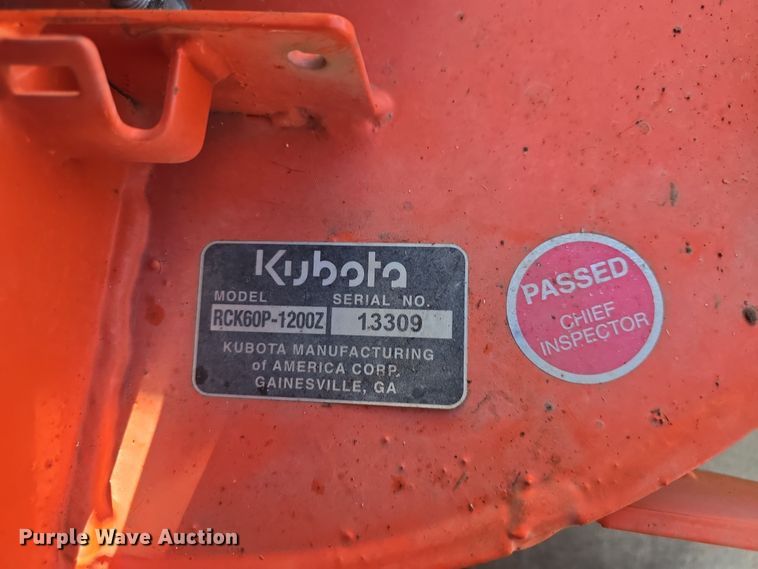 image for item EK5170 2016 Kubota ZD1211 ZTR lawn mower
