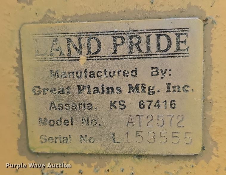 image for item EK5185 Land Pride AT2572 finish mower