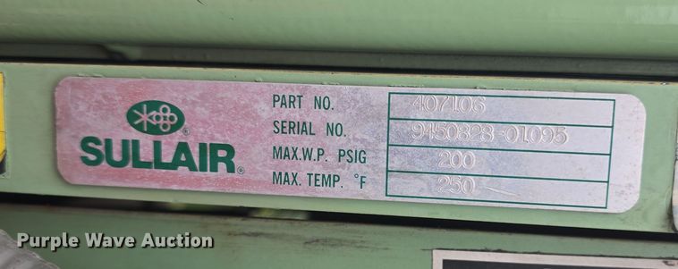 image for item EK5191 Sullair 10-30 AC/AC air compressor