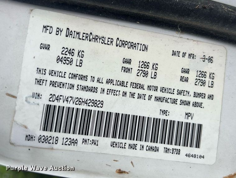 image for item EL2013 2006 Dodge Magnum 