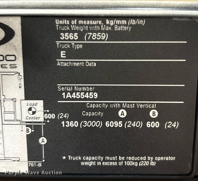 image for item EL5997 2016 Crown SP3520-30 order picker
