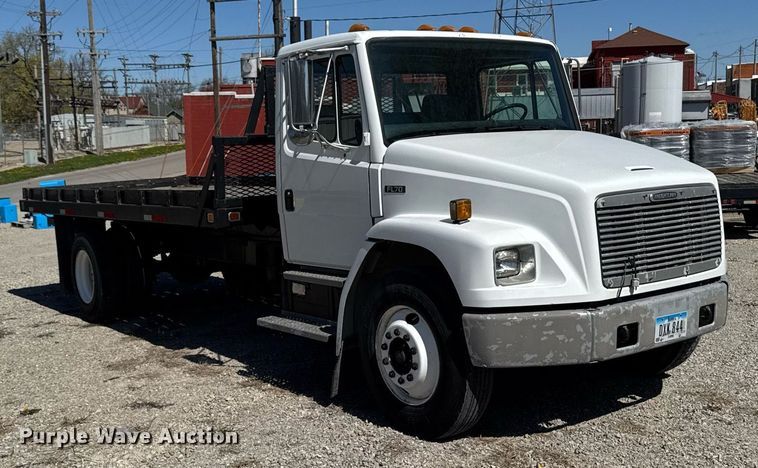image for item EM3816 1997 Freightliner FL70 dump flatbed truck