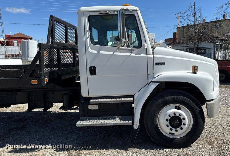 image for item EM3816 1997 Freightliner FL70 dump flatbed truck
