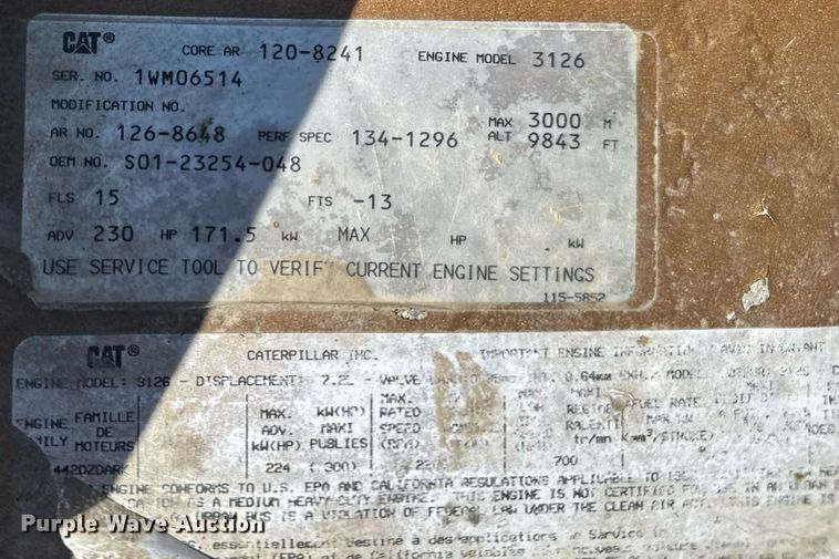 image for item EM3816 1997 Freightliner FL70 dump flatbed truck