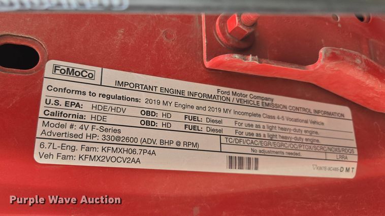 image for item EM7086 2019 Ford  F550 Super Duty XL flatbed truck