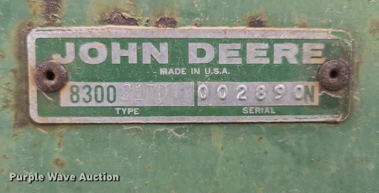 image for item EN3583 John Deere 8300217D grain drill