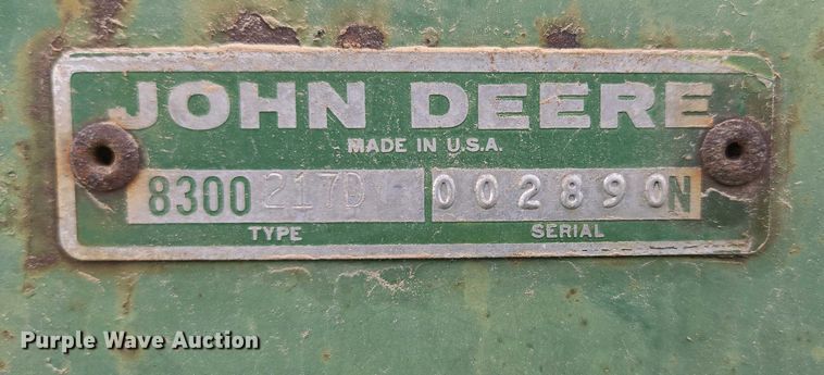 image for item EN3583 John Deere 8300217D grain drill