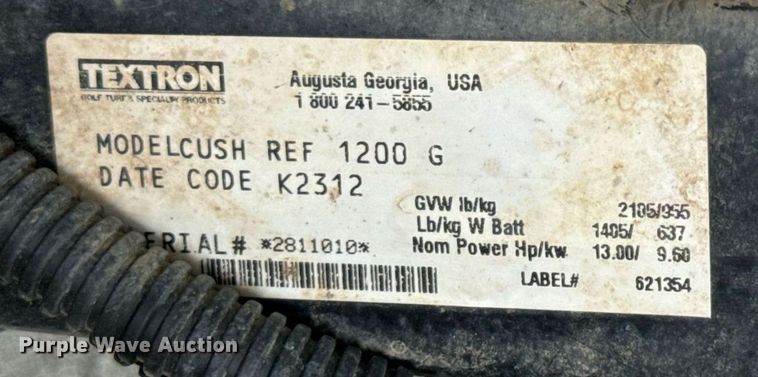 image for item EN4507 Cushman Refresher 1200 golf cart