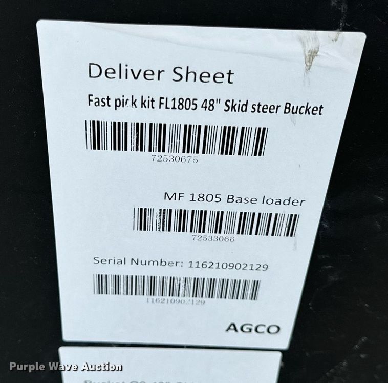 image for item EN4524 2021 Massey Ferguson GC1723 MFWD tractor