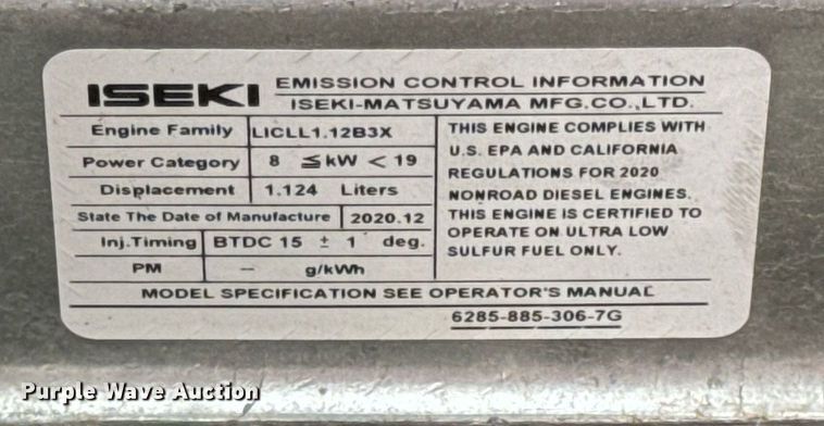 image for item EN4524 2021 Massey Ferguson GC1723 MFWD tractor