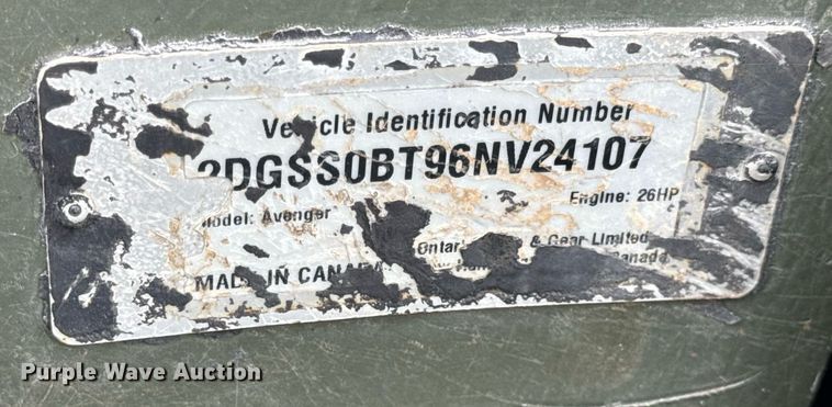 image for item EN4525 Argo Avenger 8X8 utility vehicle