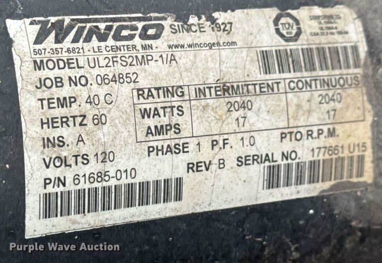 image for item EQ1351 Shark SSG-503537E/G hot pressure washer trailer