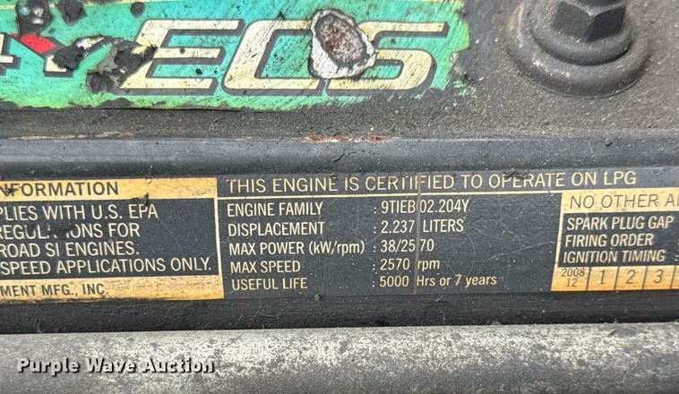 image for item EQ1353 Toyota 8FGCU20 forklift