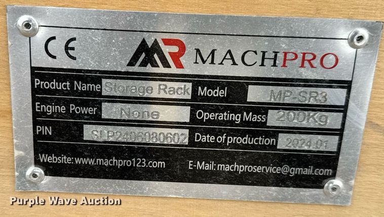 image for item EQ1354 2024 Machpro SR-3 pallet racking