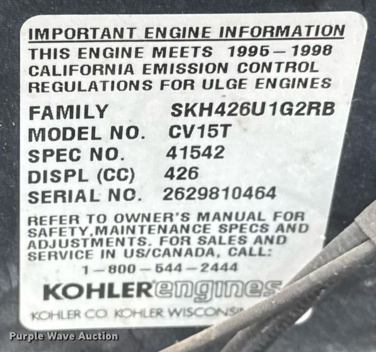 image for item EQ1358 Exmark Turf Tracer HP lawn mower