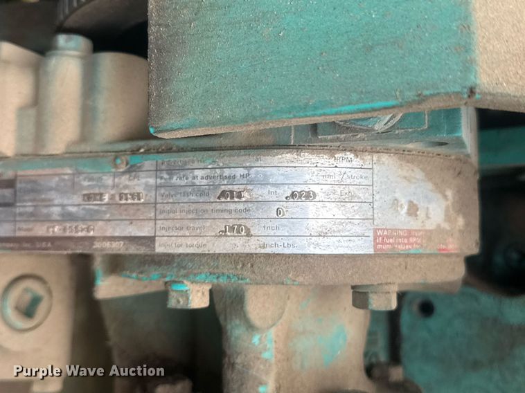 image for item EQ1406 1990 Onan 180.0DFE -15R/19484L generator