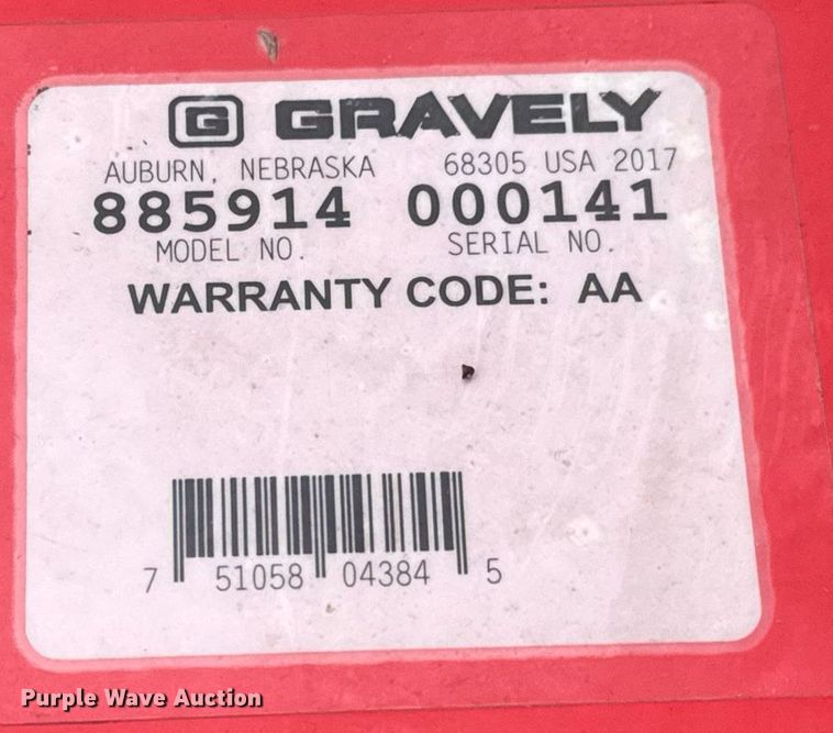 image for item EQ1440 Gravely Pro-QXT 985911 walk behind tractor