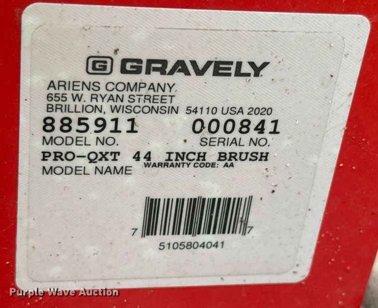 image for item EQ1440 Gravely Pro-QXT 985911 walk behind tractor