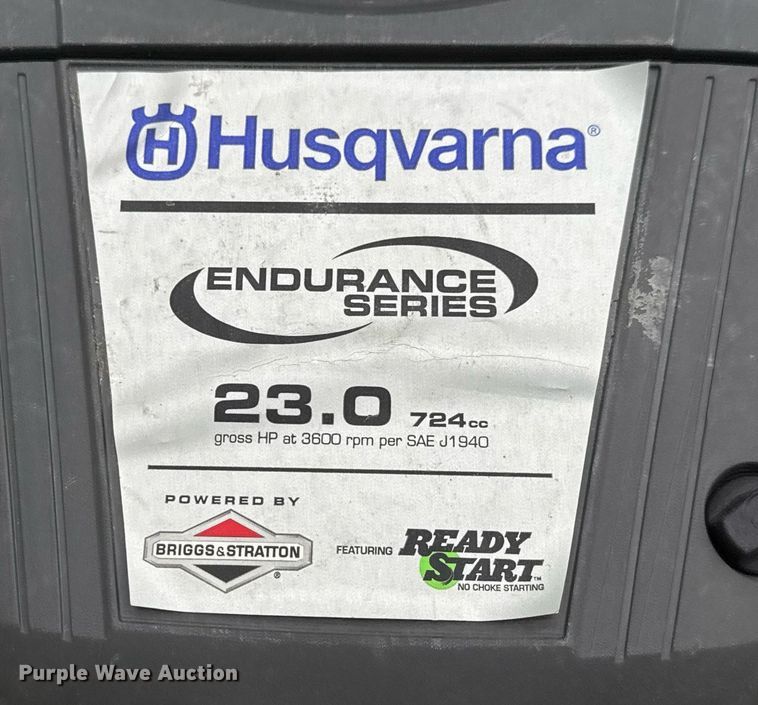image for item EQ1443 2015 Husqvarna Z246 ZTR lawn mower