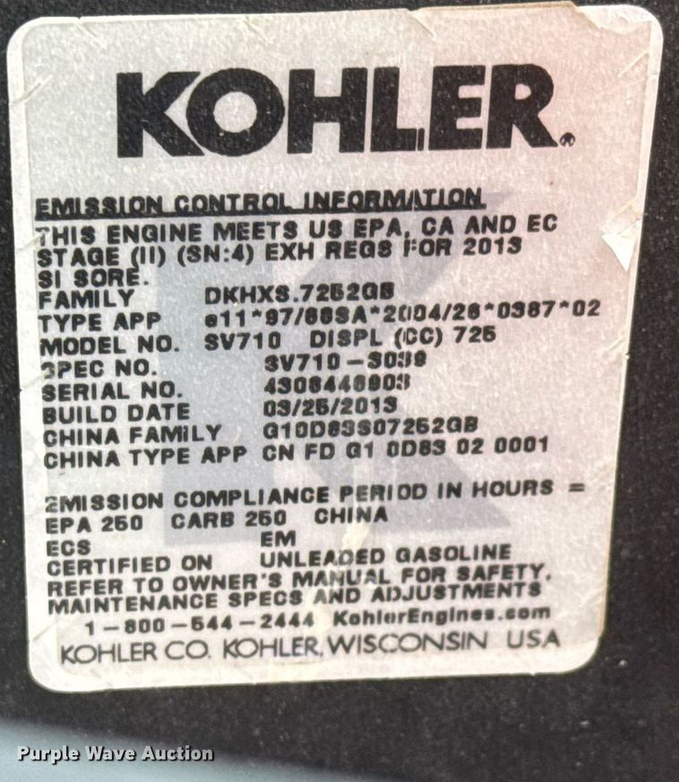 image for item EQ1444 Ariens Zoom 42 ZTR lawn mower