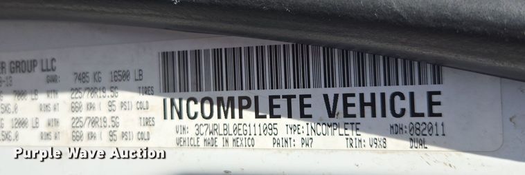 image for item FB9357 2014 Dodge Ram 4500 crane truck