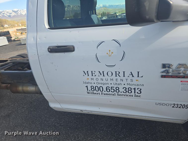 image for item FB9363 2015 Dodge Ram 4500 crane truck